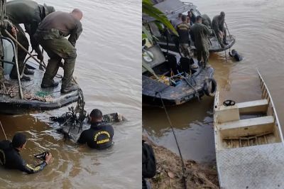 notícia: Policia Federal localiza embarcação em que viajavam Dom e Bruno no Amazonas
